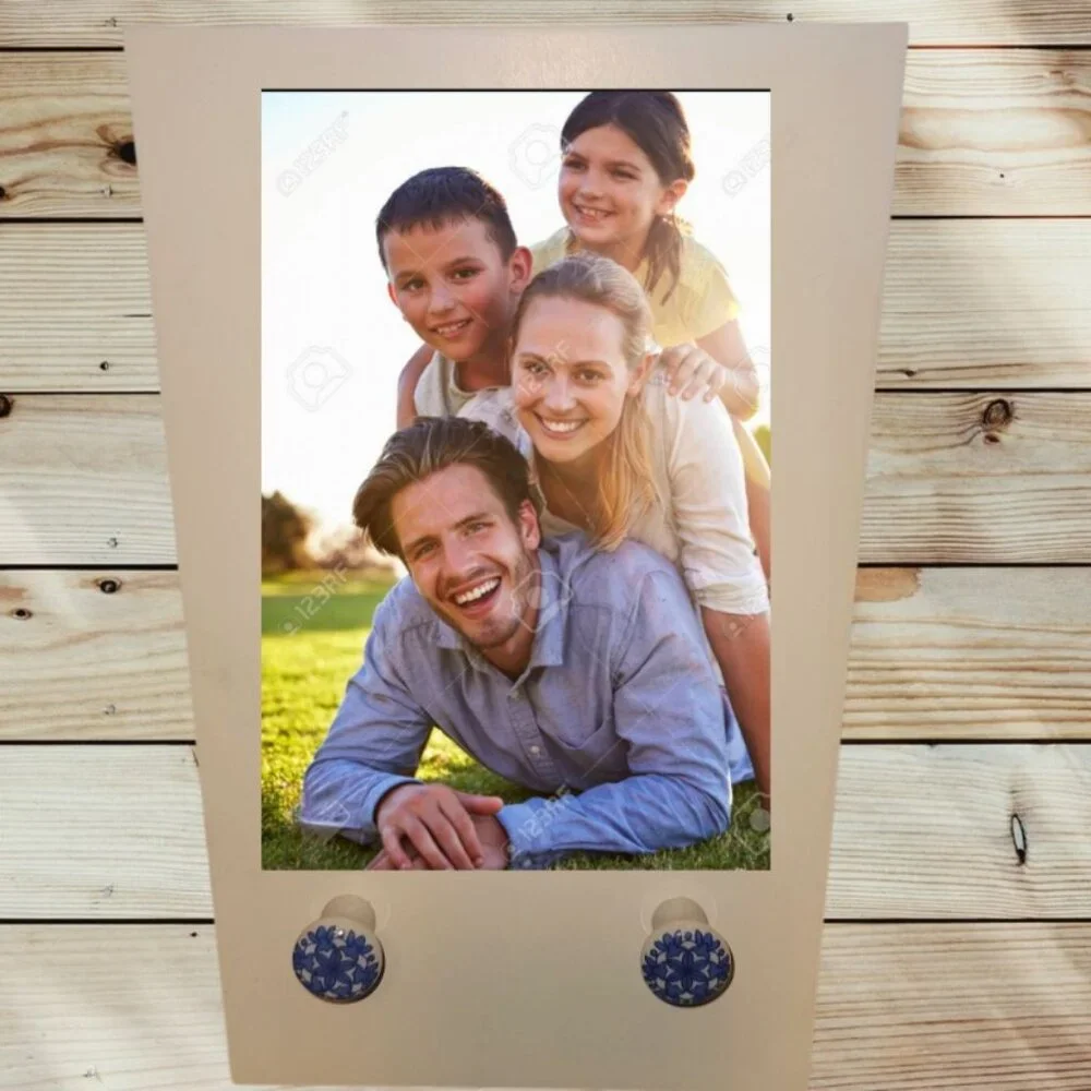 Wall Mounted PICTURE PHOTO FRAME with Ceramic Knobs Hooks - White - IKEA 2014